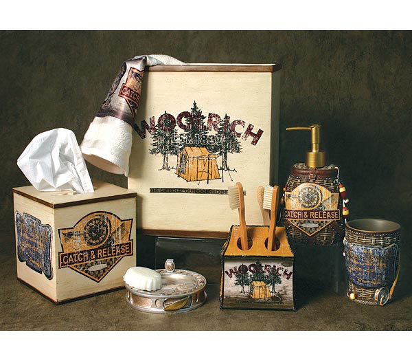 Primitive Camping  bathroom Accessories Set