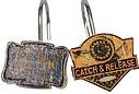 Primitive Camping shower curtain hooks