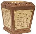 Linda Spivey Punched Tin Decor designer trash can