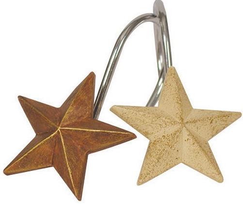 Linda Spivey Punched Tin Decor  bathroom Shower Curtain Hooks