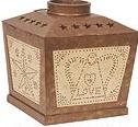 Linda Spivey Punched Tin Decor bathroom tissue box holder