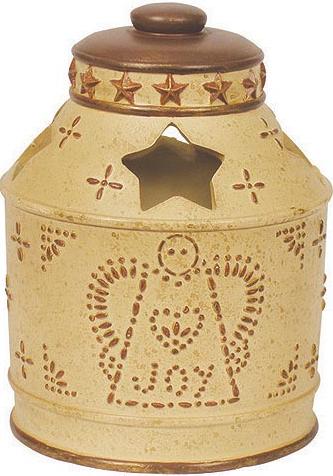 Linda Spivey Punched Tin Decor  bathroom Toothbrush Holder