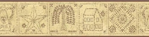 Linda Spivey Punched Tin Decor bathroom wallpaper borders