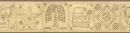 Linda Spivey Punched Tin Decor bathroom wallpaper border