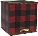 Red Plaid bathroom tissue box holder