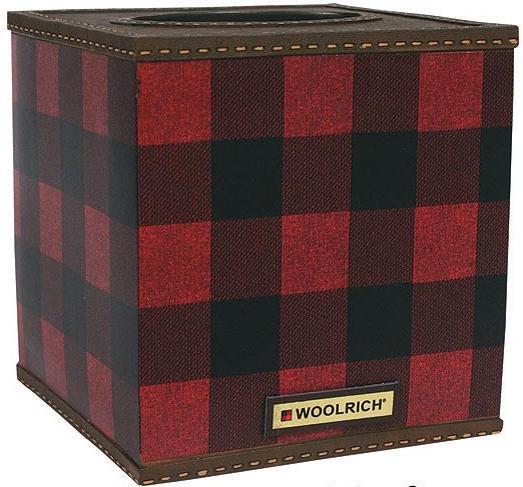 Red Plaid  bathroom Tissue Box Holder