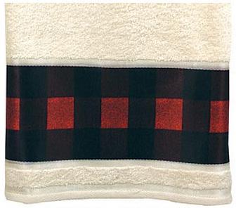 Red Plaid  bathroom Bathroom Bath Towels