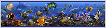 RMK1004BCS Under the Sea  Stick On Wall Border