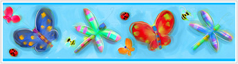 RMK1020BCS Jelly Bugs Stick On Wall Border