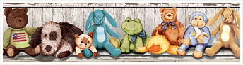 RMK1022BCS Cuddle Buddies  Stick On Wall Border