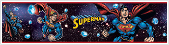 RMK1038BCS Superman Stick On Wall Border