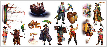 RMK1041SCS Pirates Wall Decals