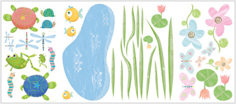 RMK1123SCS Hoppy Pond                Wall Decals