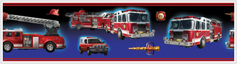 RMK1124BCS Fire Brigade              Stick On Wall Border