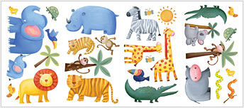 RMK1136SCS Jungle Adventure       Wall Decals