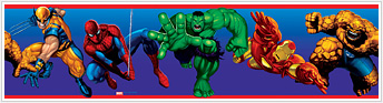 RMK1153BCS Marvel Heroes Stick On Wall Border
