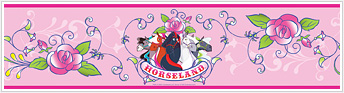 RMK1161BCS Horseland  Stick On Wall Border