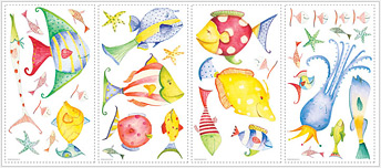 RMK1179SCS Sea Creatures  Wall Decals