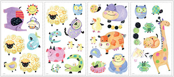 RMK1181SCS Polka Dot Piggy Wall Decals