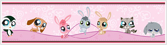 RMK1189BCS Littlest Pet  Stick On Wall Border