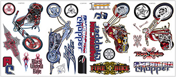 WT1064SCS American Chopper Wall Decals