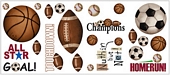 RMK1001SCS Play Ball Wall Decals 