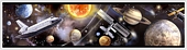  Space Travel Stick On Wallpaper Border 