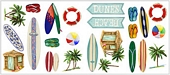 RMK1011SCS Surfs Up Wall Decals 