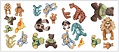 RMK1023SCS Cuddle Buddies Wall Decals 