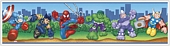RMK1026BCS Spiderman and Friends Stick On Wallpaper Border 