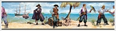 RMK1040BCS Pirates Stick On Wallpaper Border 