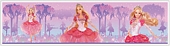 RMK1076BCS Barbie Princess Stick On Wallpaper Border 