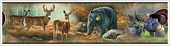  American Wildlife Stick On Wallpaper Border 