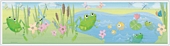 RMK1122BCS Hoppy Pond Stick On Wallpaper Border 
