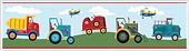 RMK1131BCS Transportation Stick On Wallpaper Border 