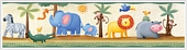 RMK1137BCS Jungle Adventure Stick On Wallpaper Border 