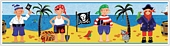  Treasure Hunt Stick On Wallpaper Border 