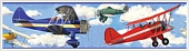 RMK1196BCS Vintage Planes Stick On Wallpaper Border 