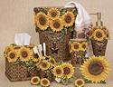 Linda Spivey Sunflowers Decor bathroom vanity accessories