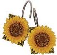 Linda Spivey Sunflowers Decor shower curtain hooks