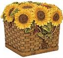 Linda Spivey Sunflowers Decor bathroom tissue box holder