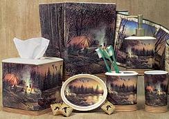 Terry Redlin bathroom vanity accessories