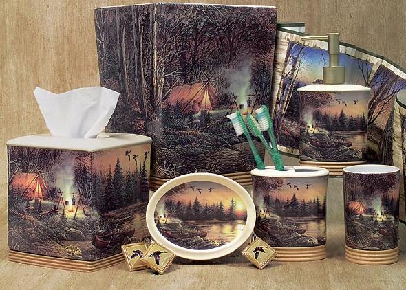 Terry Redlin  bathroom Accessories Set
