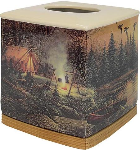 Terry Redlin  bathroom Tissue Box Holder