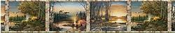 Terry Redlin bathroom wallpaper borders