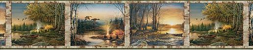 Terry Redlin Bathroom Wallpaper Wall Border Terry Redlin Bathroom Wallpaper Wall Border