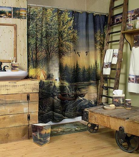 Terry Redlin bathroom accessories room shot